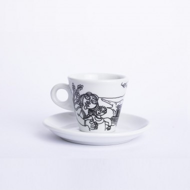 Coffee Cup with Saucer Taormina TZZ40TA Coffee Cup with Saucer Taormina TZZ40TA